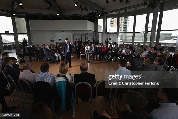 Shadow Home Secretary and Member of Parliament for Leigh Andy Burnham launches his bid to become Mayor of Greater Manchester at The Lowry on May 19,...