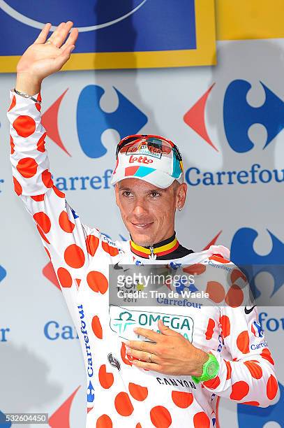 98th Tour de France 2011 / Stage 3 Podium / Philippe GILBERT Mountain Jersey Maillot Trui Jersey / Celebration Joie Vreugde / Olonne-Sur-Mer - Redon...