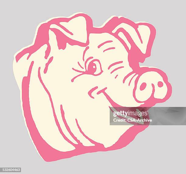 ilustraciones, imágenes clip art, dibujos animados e iconos de stock de cerdo feliz - pig