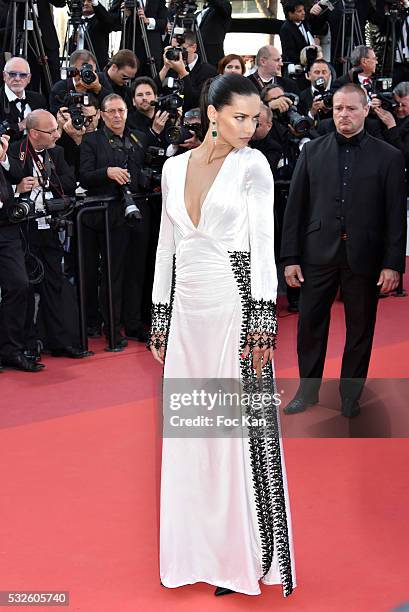 Adriana Lima attends the 'Julieta' premiere during the 69th annual Cannes Film Festival at the Palais des Festivals on May 17, 2016 in Cannes, France.