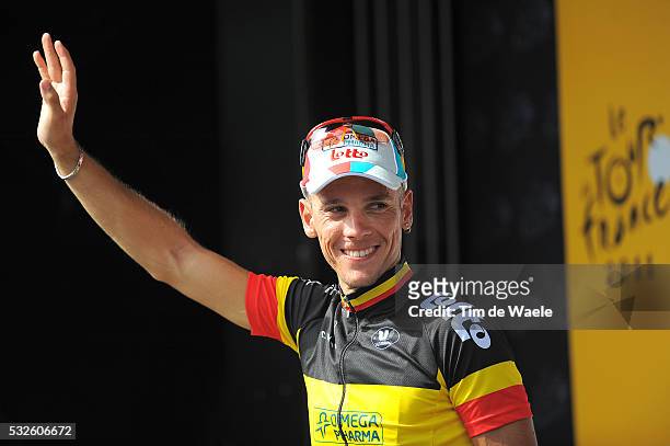 98th Tour de France 2011 / Stage 3 Podium / Philippe GILBERT Celebration Joie Vreugde / Olonne-Sur-Mer - Redon / Ronde van Frankrijk / TDF / Etape...