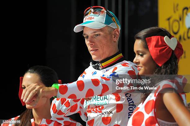 98th Tour de France 2011 / Stage 3 Podium / Philippe GILBERT Mountain Jersey / Celebration Joie Vreugde / Olonne-Sur-Mer - Redon / Ronde van...