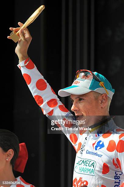 98th Tour de France 2011 / Stage 3 Podium / Philippe GILBERT Mountain Jersey / Celebration Joie Vreugde / Olonne-Sur-Mer - Redon / Ronde van...