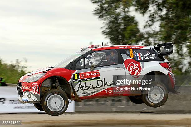 And GABIN MOREAU in CITROEN DS3 WRC of team ABU DHABI TOTAL WORLD RALLY TEAM in action during the shakedow of the WRC Vodafone Rally Portugal 2016 in...