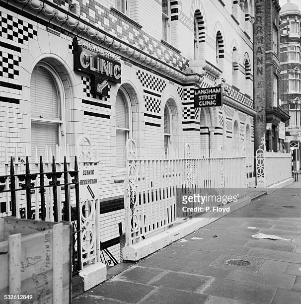 The largest abortion clinic in London, the Langham Street Clinic, 20th February 1972.