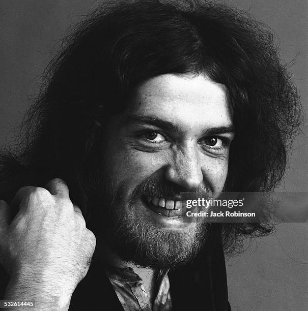 Portrait of singer Joe Cocker, late 1960s or early 1970s.