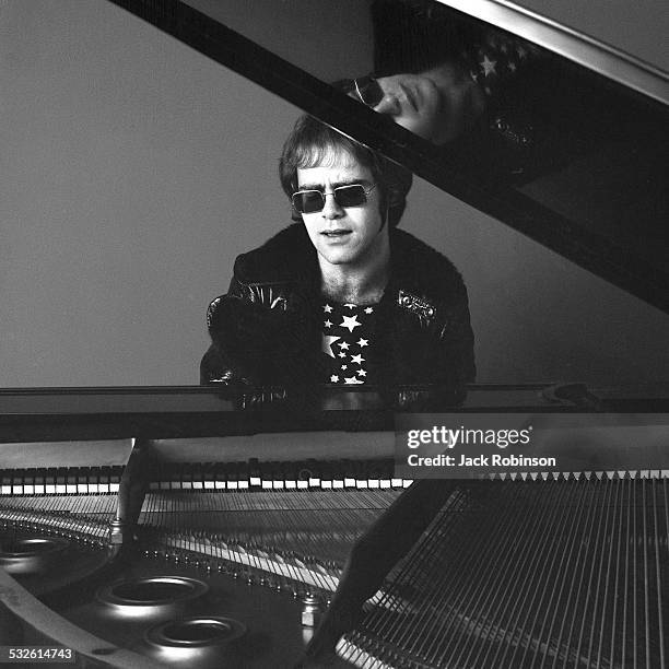 Portrait of musician Elton John, 1970.