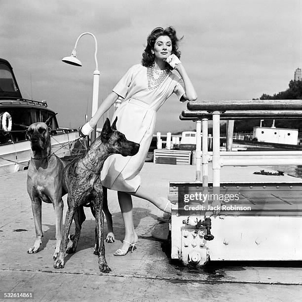 Portrait of the American model and actress Suzy Parker, early 1960s.