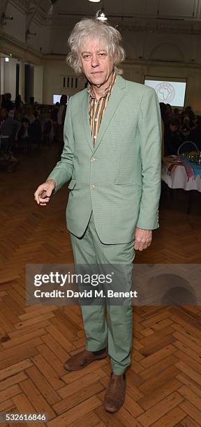 Sir Bob Geldof attends a lunch in support of 'ASAP: African Solutions To African Problems' at The Royal Horticultural Halls on May 19, 2016 in...