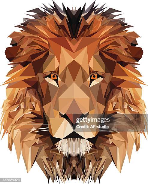 ライオンの頭 - lion点のイラスト素材／クリップアート素材／マンガ素材／アイコン素材