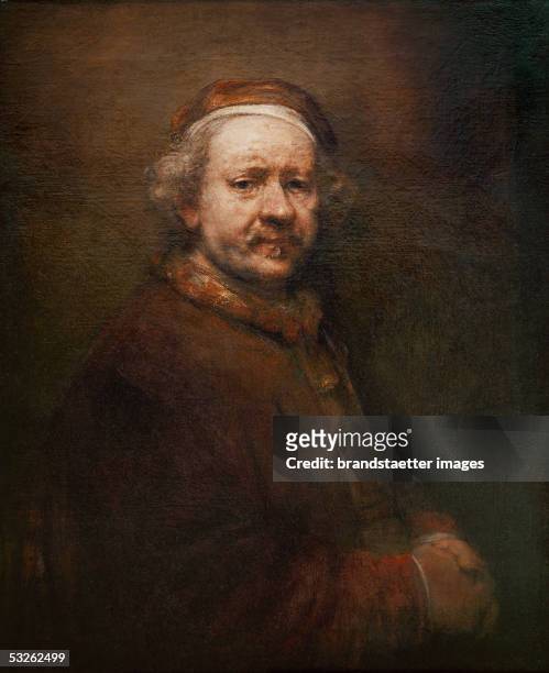Rembrandt, self-portrait at old age. Oil on canvas. [Rembrandt, Selbstportrait. Gem?lde]