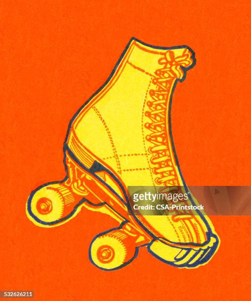 roller skate - rollschuhlaufen stock-grafiken, -clipart, -cartoons und -symbole