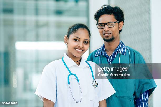 indian doctors in hospital - indian culture stock pictures, royalty-free photos & images