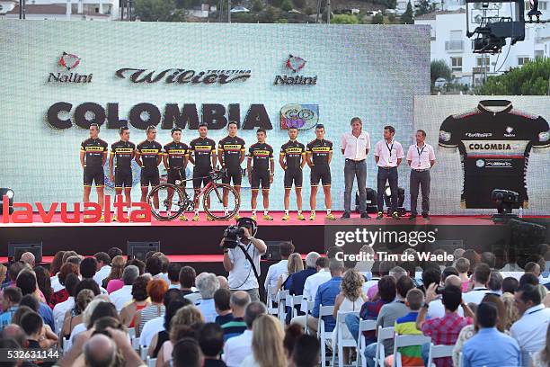 70th Tour of Spain 2015 / Team Presentation Team COLOMBIA / CANO ARDILA Alex / DUARTE AREVALO Fabio Andres / DUQUE Leonardo Fabio / PEDRAZA MORALES...