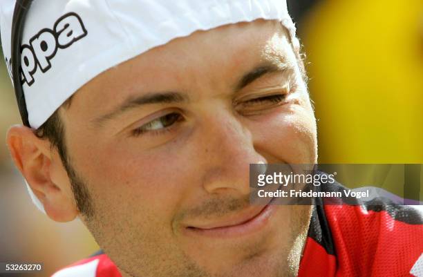 Ivan Basso of Italy from CSC Team before the stage 17 of the 92nd Tour de France between Pau and Revel on July 20, 2005 in France.