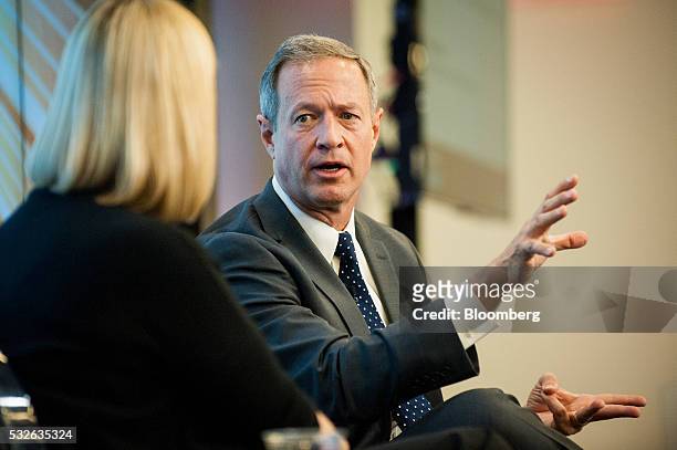 Martin O'Malley, former governor of Maryland, speaks during a discussion at the Future of Cities forum in Washington, D.C., U.S., on Thursday, May...