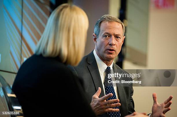 Martin O'Malley, former governor of Maryland, speaks during a discussion at the Future of Cities forum in Washington, D.C., U.S., on Thursday, May...