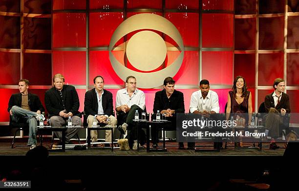 Show Creator Jeff Davis, Executive Producer Ed Bernero, Executive Producer Mark Gordon, actor Mandy Patinkin, actor Thomas Gibson, actor Shemar...