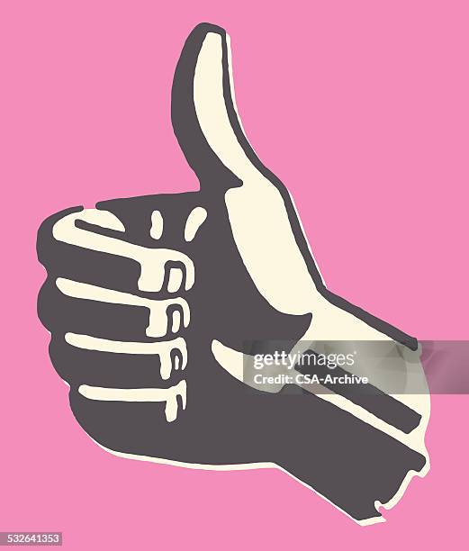 hand giving thumbs up - hitchhiking stock illustrations