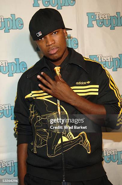 Singer/songwriter Ne-Yo poses at the Shawn "Jay - Z" Carter Hosts Teen People Listening Lounge at the Canal Room on July 20, 2005 in New York City.