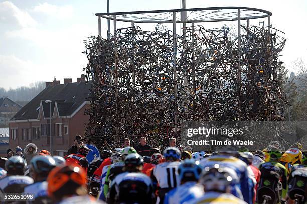 66th Kuurne - Brussels - Kuurne 2014 Illustration Illustratie / Peleton Peloton / Monument Bike Velo Fiets / BRAKEL City Ville Stad / Landscape...