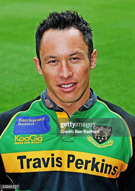 Bruce Reihana pictured during Northampton Saints photocall at Franklin's Gardens on July 4 in Northampton, England.