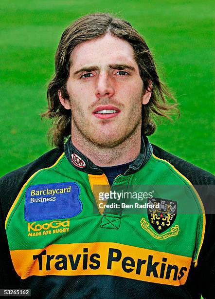 Jon Clarke pictured during Northampton Saints photocall at Franklin's Gardens on July 4 in Northampton, England.