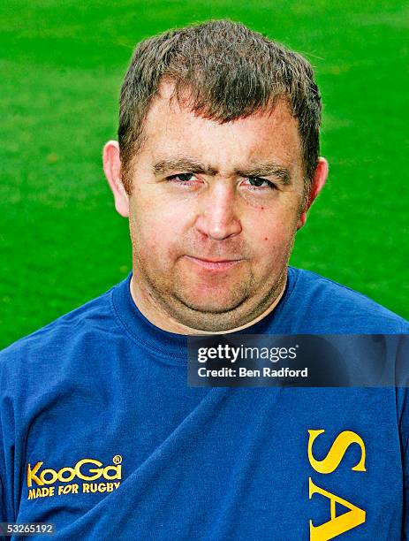 Kit Man Kevin Buckby pictured during Northampton Saints photocall at Franklin's Gardens on July 4 in Northampton, England.