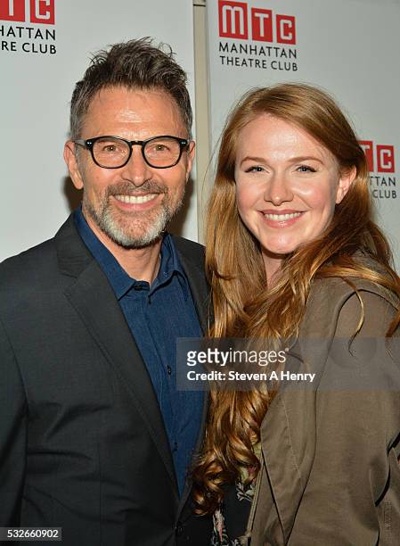Actor Tim Daly and daughter Emelyn Daly attend "The Ruins Of Civilization" opening night at New York City Center on May 18, 2016 in New York City.