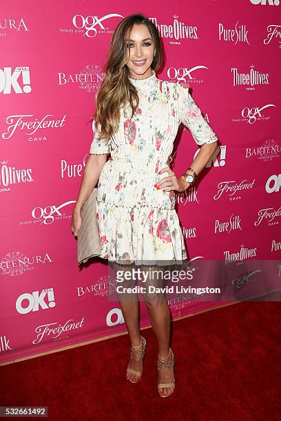 Courtney Sixx arrives at the OK! Magazine's So Sexy LA at the Skybar at Mondrian on May 18, 2016 in West Hollywood, California.