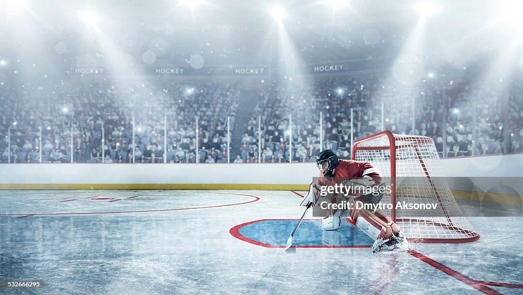 Ice hockey-Spieler in Verteidigung