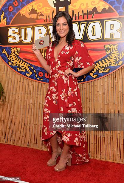 Survivor: Kaoh Rong" winner Michele Fitzgerald attends CBS's "Survivor: Kaoh Rong" Season Finale Party at CBS Studios - Radford on May 18, 2016 in...