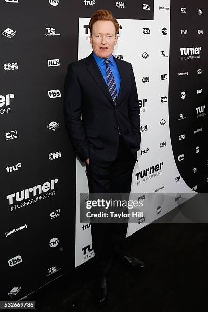 Actor Conan O'Brien attends the Turner Upfront 2016 arrivals at The Theater at Madison Square Garden on May 18, 2016 in New York City.