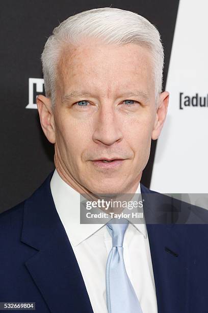 Anderson Cooper attends the Turner Upfront 2016 arrivals at The Theater at Madison Square Garden on May 18, 2016 in New York City.