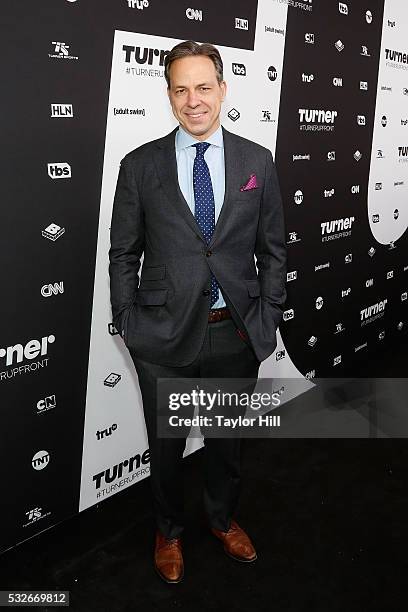 Jake Tapper attends the Turner Upfront 2016 arrivals at The Theater at Madison Square Garden on May 18, 2016 in New York City.