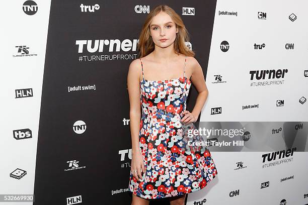 Olivia Dejonge attends the 2016 Turner Upfront at Nick & Stef's Steakhouse on May 18, 2016 in New York, New York.