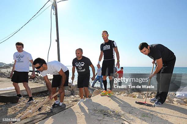 Training camp Team Saxo Bank 2012 / Israel Philippe JAMIN / Peter DE CONINCK / Benjamin NOVAL / Christophe DESIMPELAERE / Sebastian HAEDO / Peter DE...