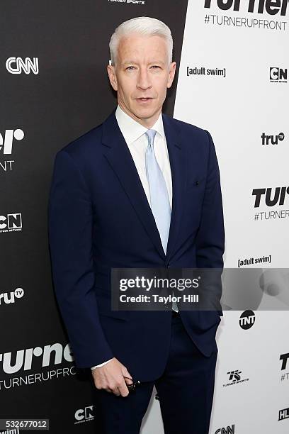 Anderson Cooper attends the Turner Upfront 2016 arrivals at The Theater at Madison Square Garden on May 18, 2016 in New York City.