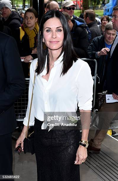 Courteney Cox attends the Ivor Novello Awards in London, England on May 19, 2016.