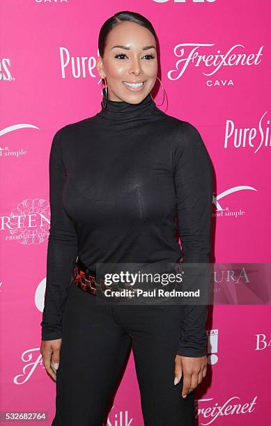 Personality Gloria Govan arriving at OK! Magazine's So Sexy LA at SkyBar at the Mondrian Los Angeles on May 18, 2016 in West Hollywood, California.