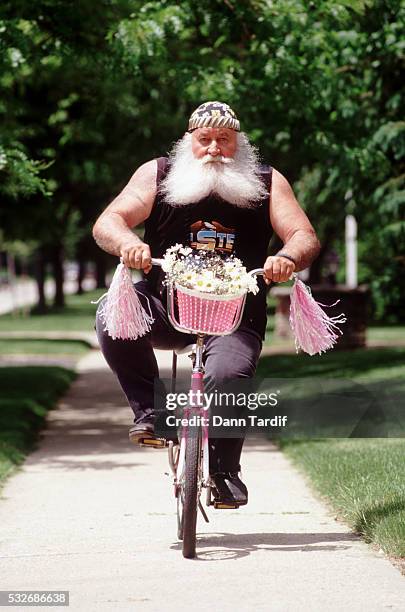 1 504 Fat Guy On A Bike Stock Photos High Res Pictures and Images Getty Images