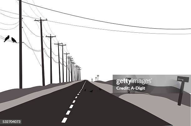 ilustraciones, imágenes clip art, dibujos animados e iconos de stock de ruralwashington - asfalto