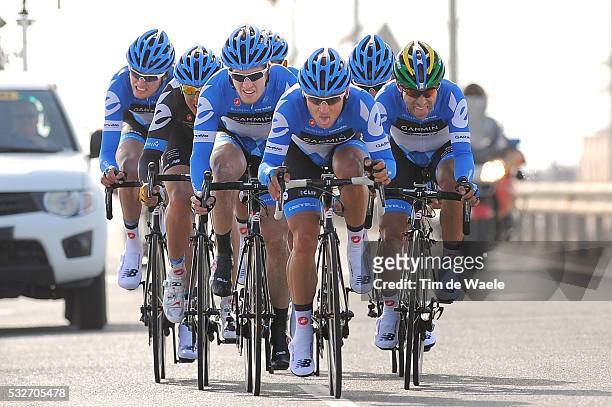 Tour of Qatar 2012 / Stage 2 Team Garmin - Cervelo / Tyler Farrar / Jack Bauer / Thomas Dekker / Murilo Antonio Fischer / Robert Hunter Ramunas...