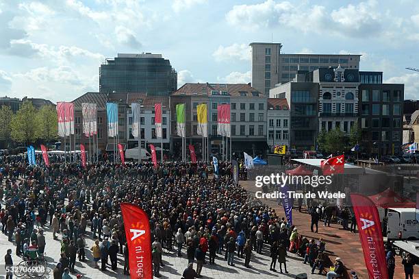 102th Scheldeprijs 2014 Illustration Illustratie / Antwerpen City Ville Stad / Start Depart / Public Publiek Spectators Fans Supporters Podium /...