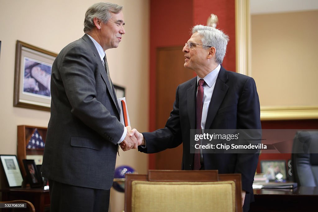 Sen. Jeff Merkley Meets With Supreme Court Nominee Merrick Garland