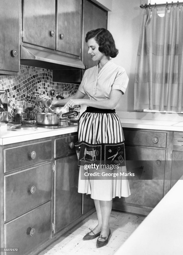 Woman preparing food