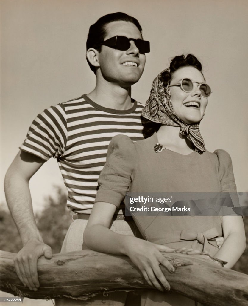 Couple in sunglasses