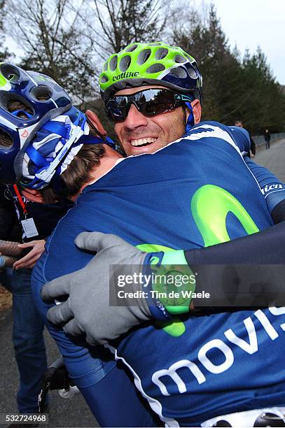 70th Paris - Nice 2012 / Stage 3 Arrival / Alejandro Valverde / David Arroyo Duran / Celebration Joie Vreugde / Vierzon - Le Lac de Vassiviere / PN /...