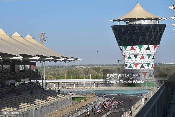 1th Abu Dhabi Tour 2015 / Stage 4 Illustration Illustratie / Peleton Peloton / Landscape Paysage Landschap / Yas Marina Circuit / Yas Marina Circuit...