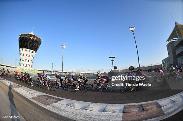 1th Abu Dhabi Tour 2015 / Stage 4 Illustration Illustratie / Peleton Peloton / Landscape Paysage Landschap / Yas Marina Circuit / Yas Marina Circuit...